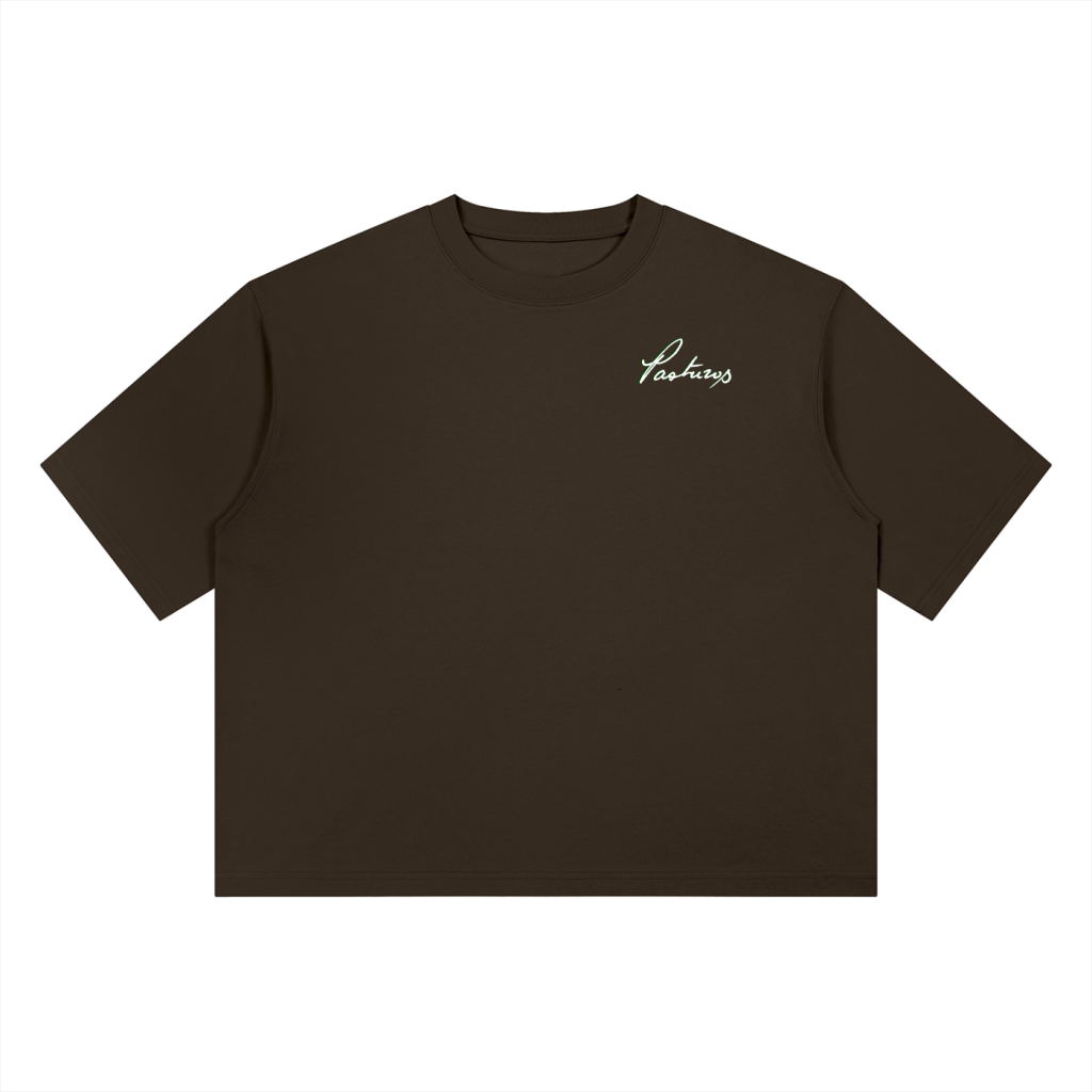 Script Tee Coffee - Boxy Heavyweight