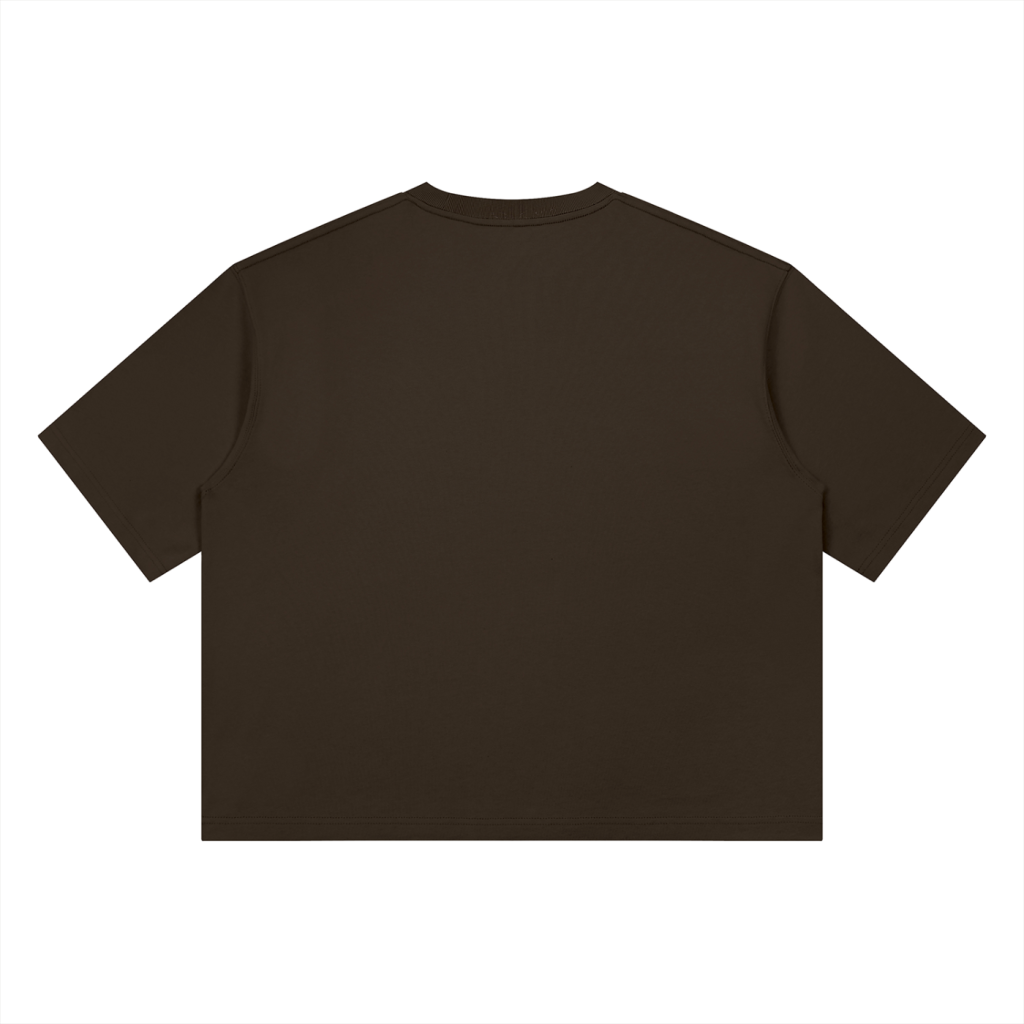 Script Tee Coffee - Boxy Heavyweight