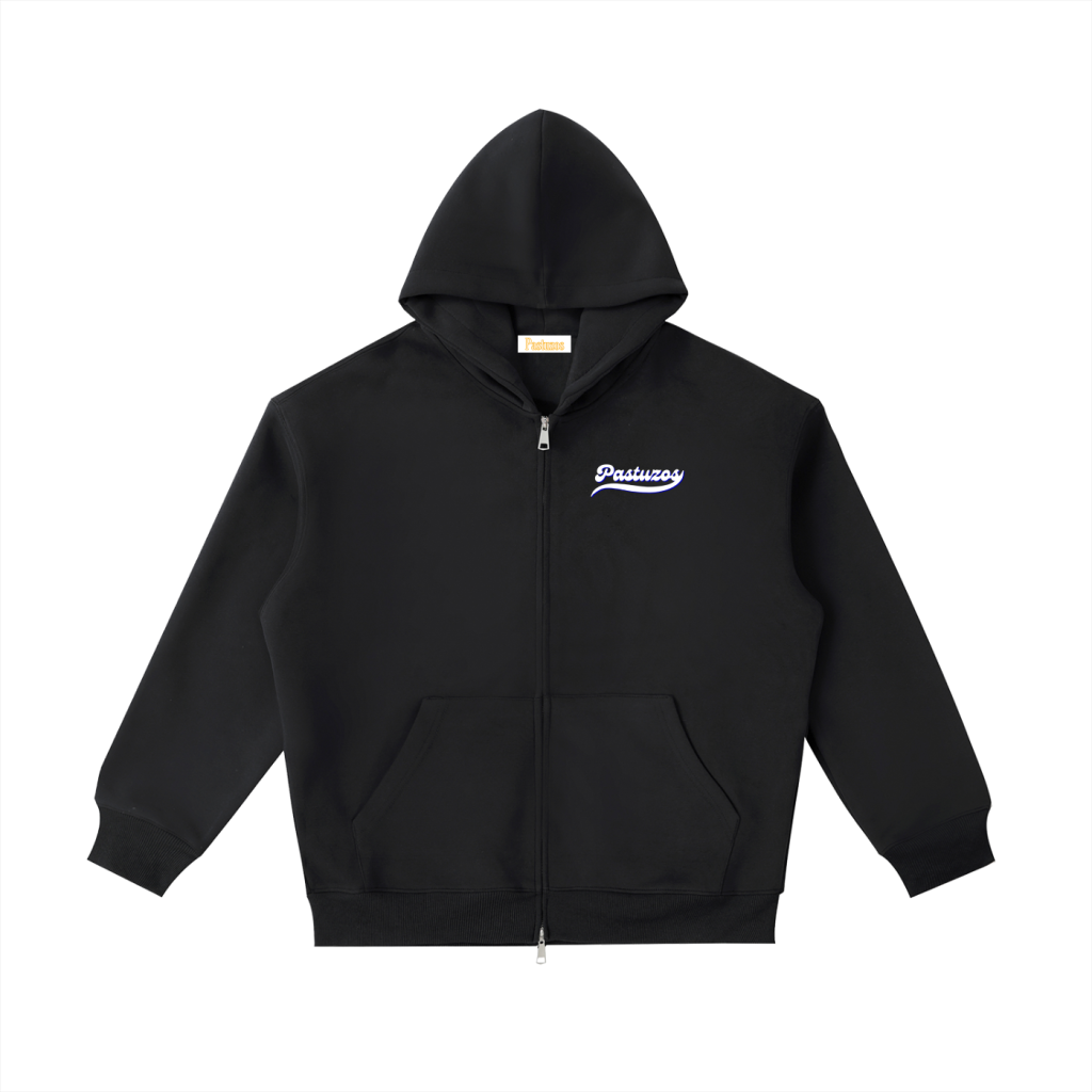 Zip Up Hoodie Black