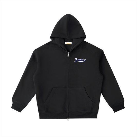 Zip Up Hoodie Black