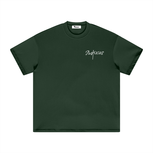 Script Tee Green