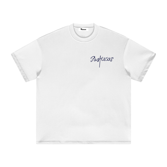 Script Tee White